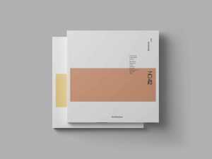 Square Magazine Cover Mockup