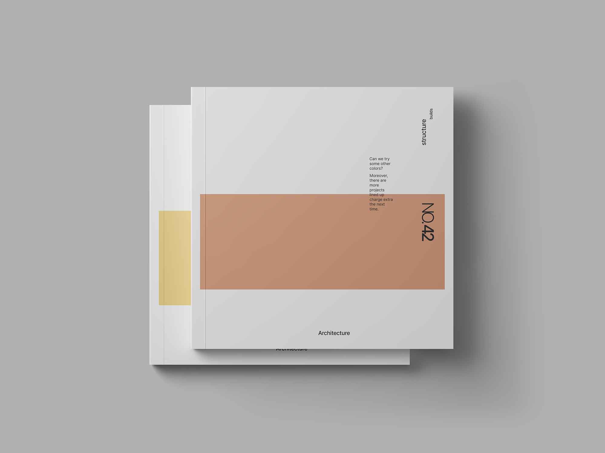 Square Magazine Cover Mockup