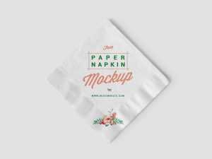 Square Napkin Mockup