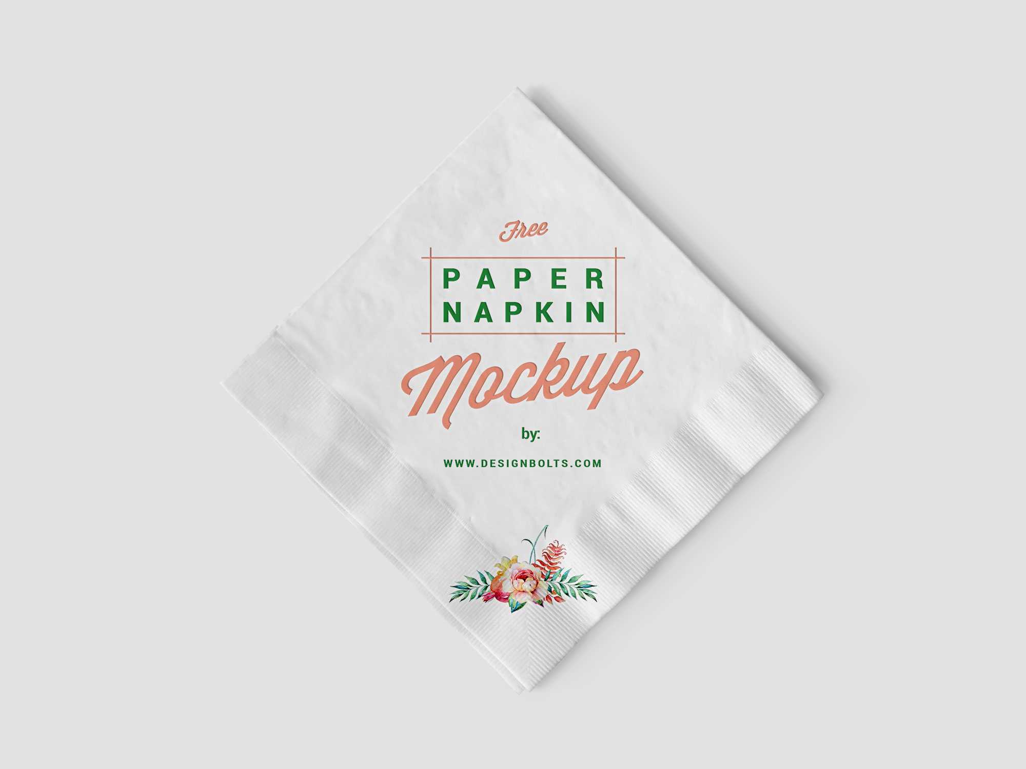 Square Napkin Mockup
