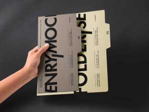 Stationary Folder Mockup