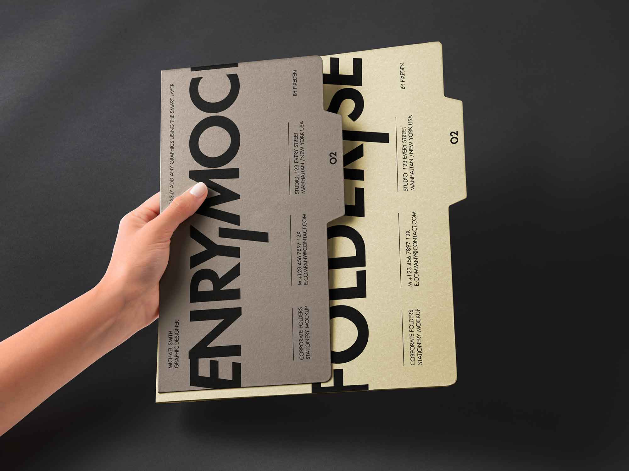 Stationary Folder Mockup