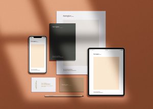 Stationery Scene Creator Mockup (PSD)