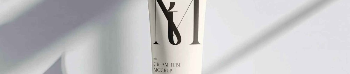 Stylish Cream Tube Mockup
