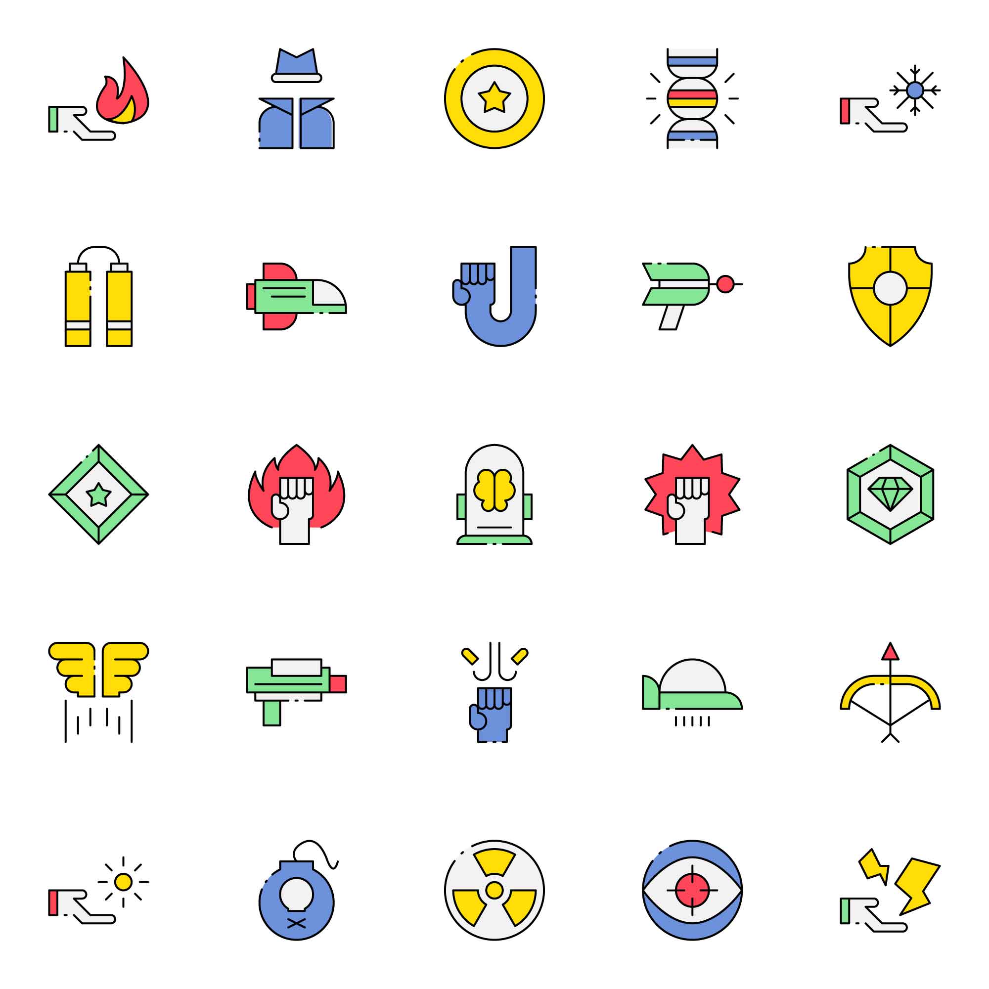 Superhero Abilities Icons