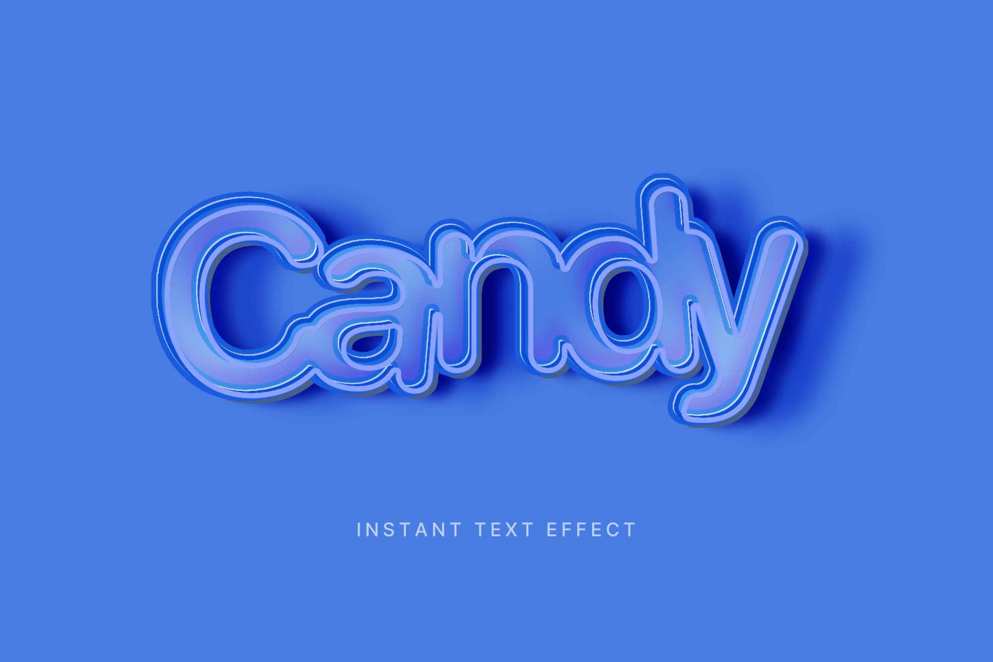 Sweet Candy 3D Text Effect