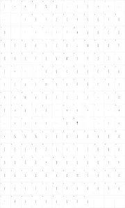 Mapa de caracteres da fonte Tall Films