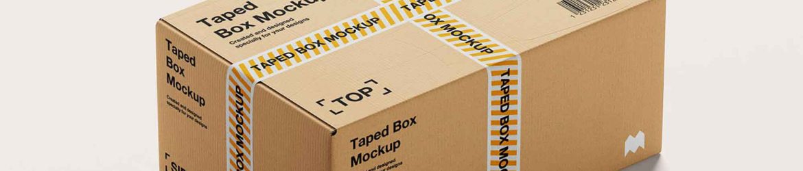 Taped Box Mockup