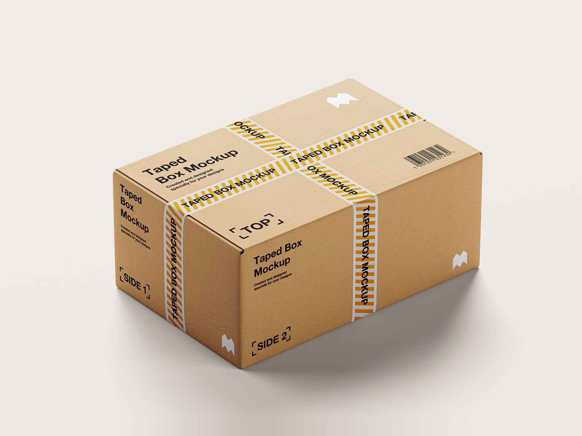 Taped Box Mockup