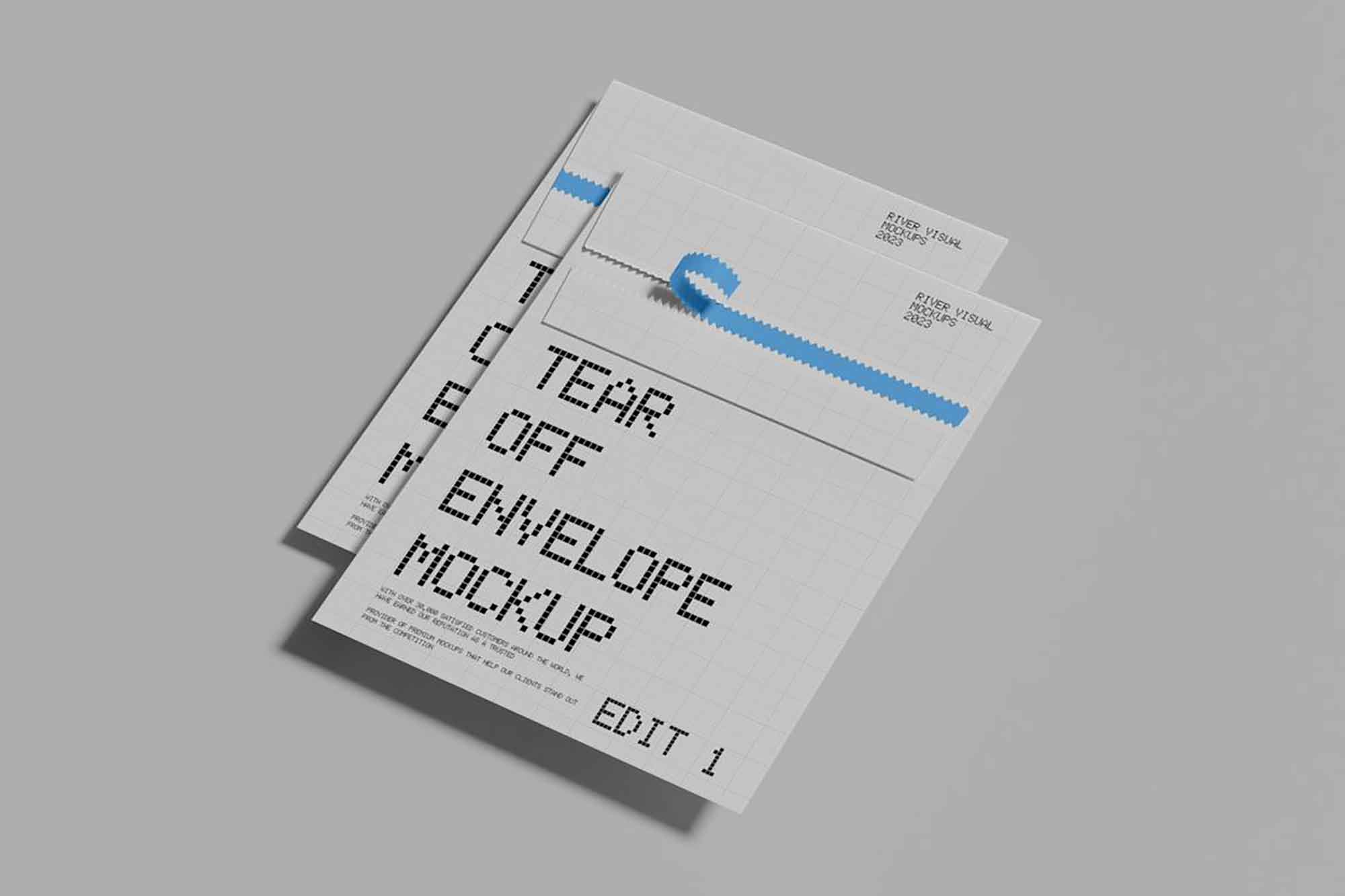 Tear off Envelope Mockup