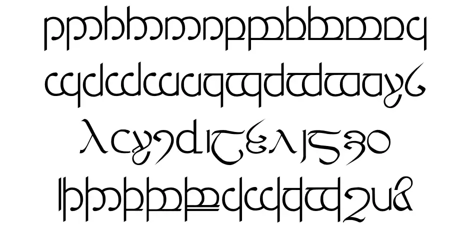 Tengwar 3+4+5