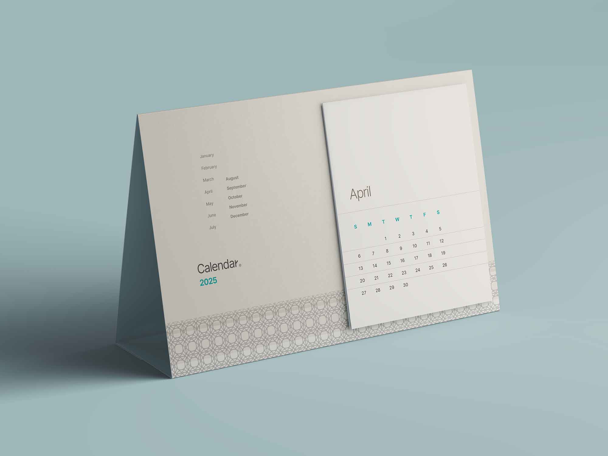 Tent Calendar Mockup