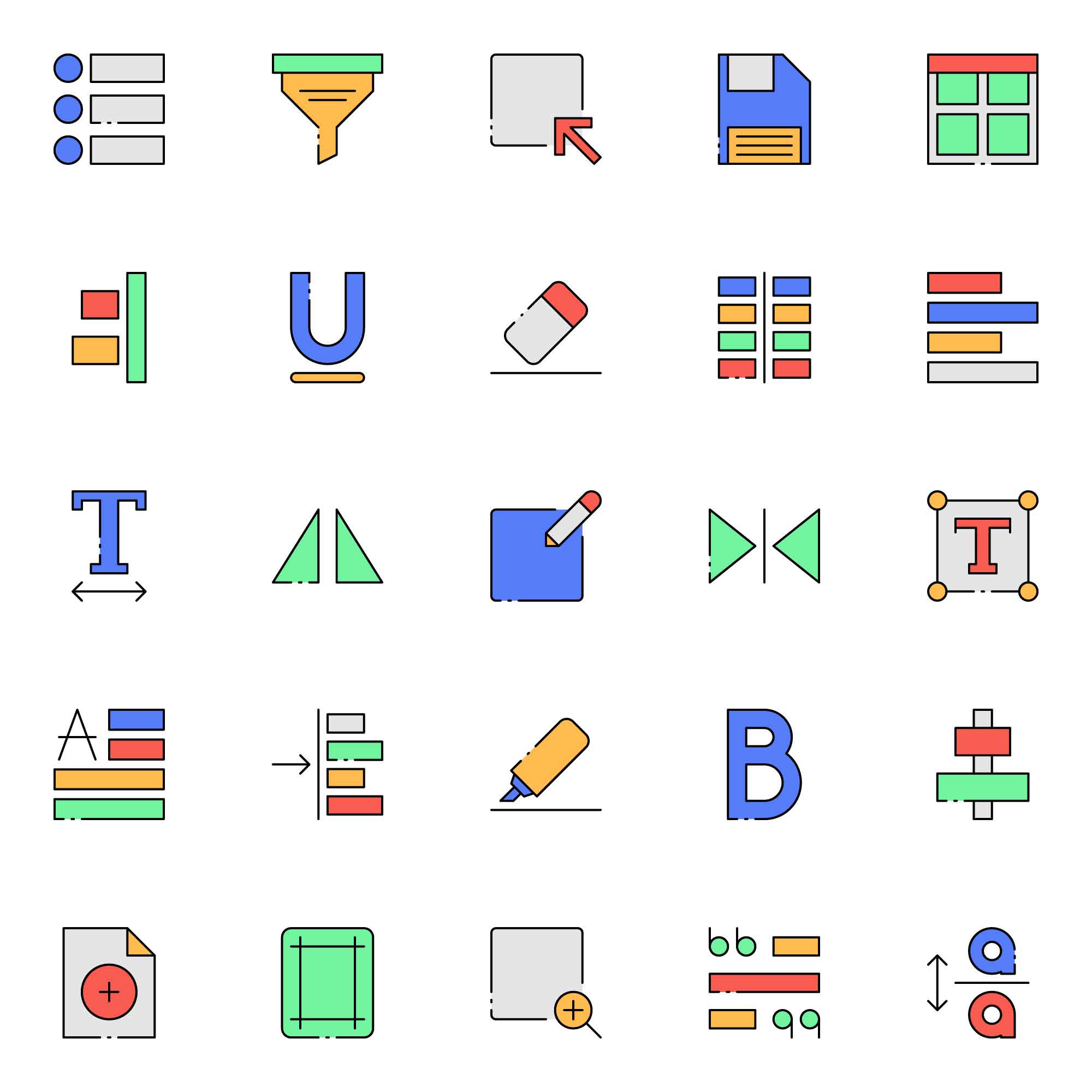 Text Editor Icons