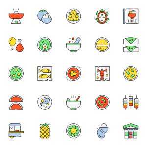 Thai Food Icons