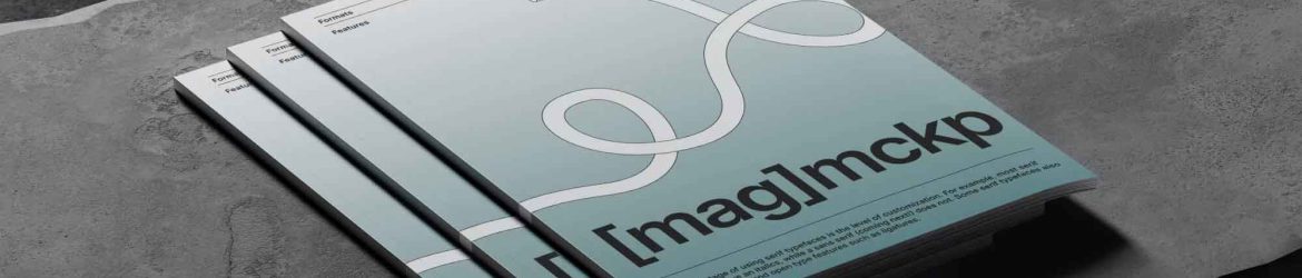 Three Magazines Mockup