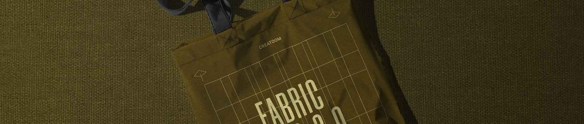 Top View Fabric Bag Mockup