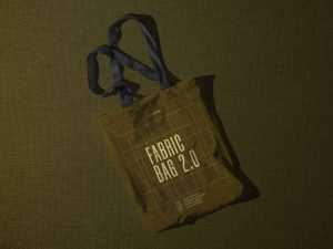 Top View Fabric Bag Mockup