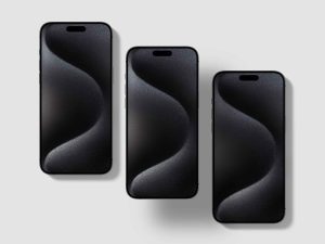Top View iPhone 15 Mockup