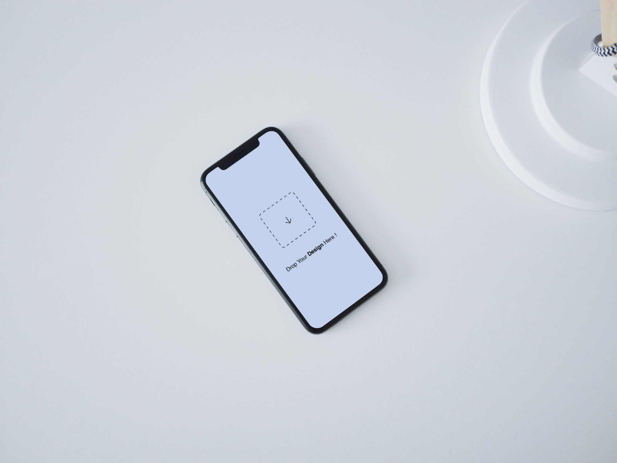 Top View iPhone Mockup (PSD)