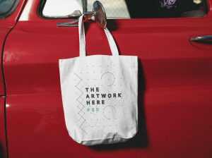 Tote Bag Mockup in PSD