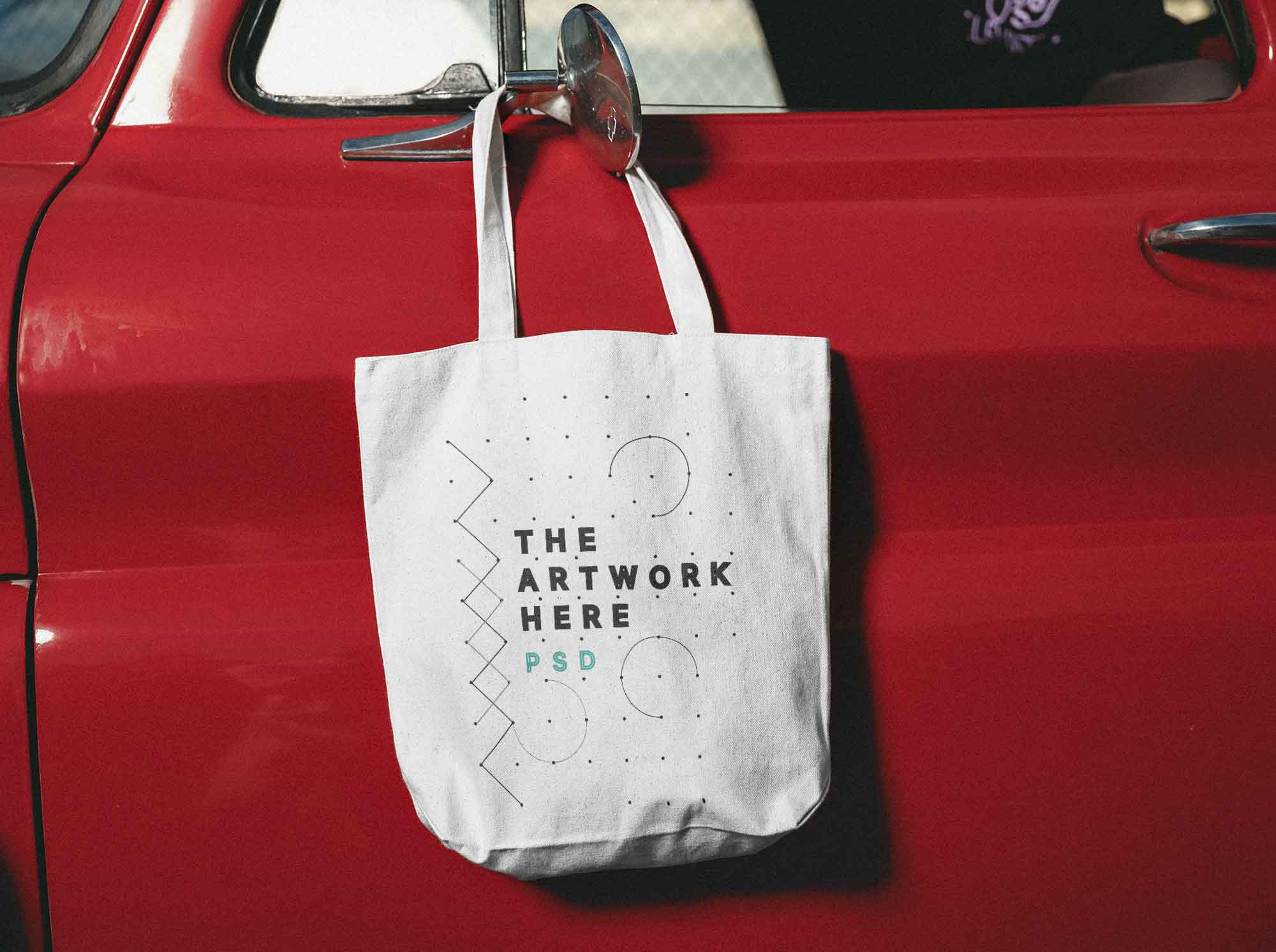 Tote Bag Mockup in PSD