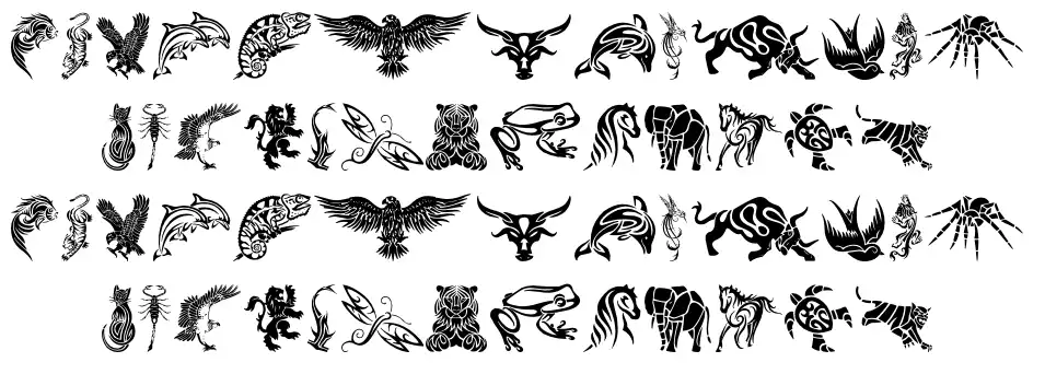 Tribal Animals Tattoo Designs