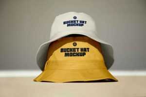 Two Bucket Hats Mockup
