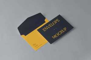Two Small Envelopes Mockup
