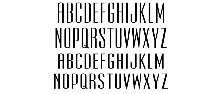 Ultra Condensed Sans Serif