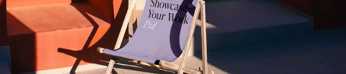 Unfolded Sunbed Mockup