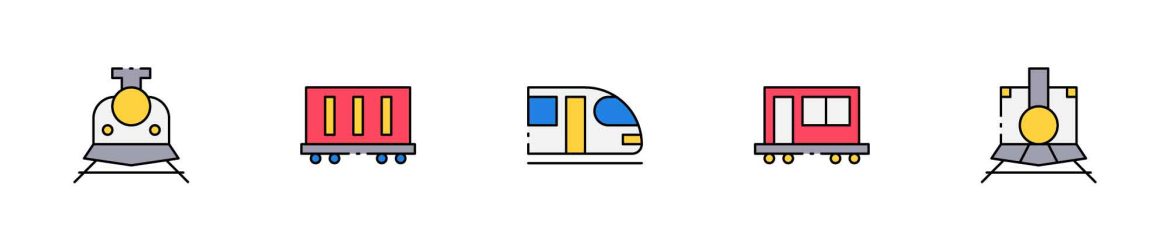 Variation of Train Icons