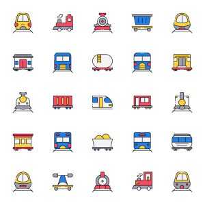 Variation of Train Icons