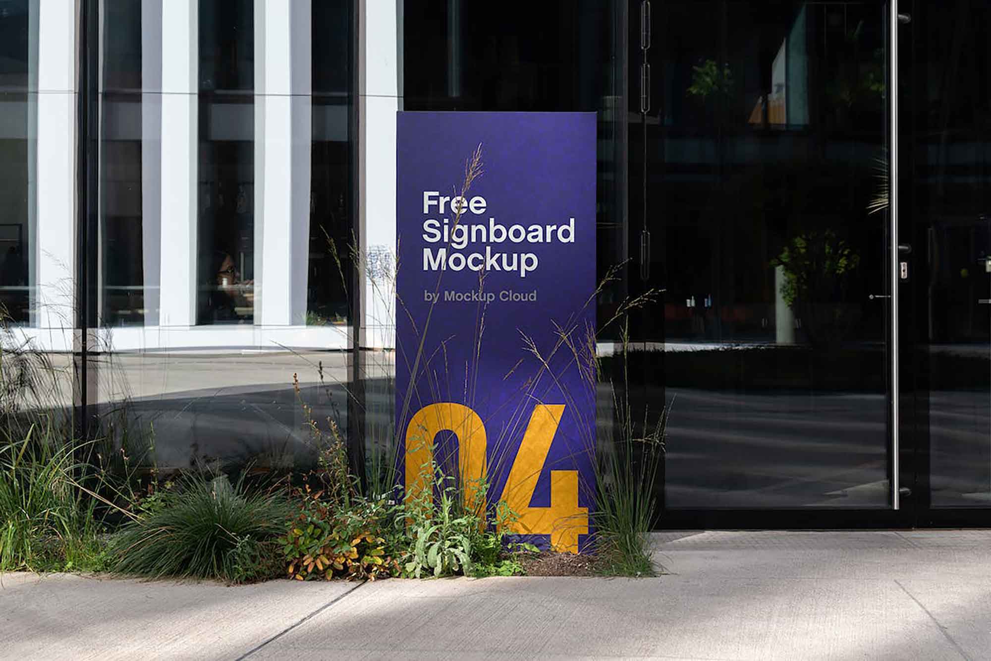Vertical Signboard Mockup