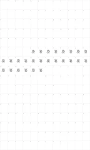 Mapa de caracteres da fonte Virus