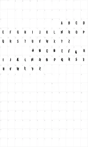 Mapa de caracteres da fonte VTKS Report Error