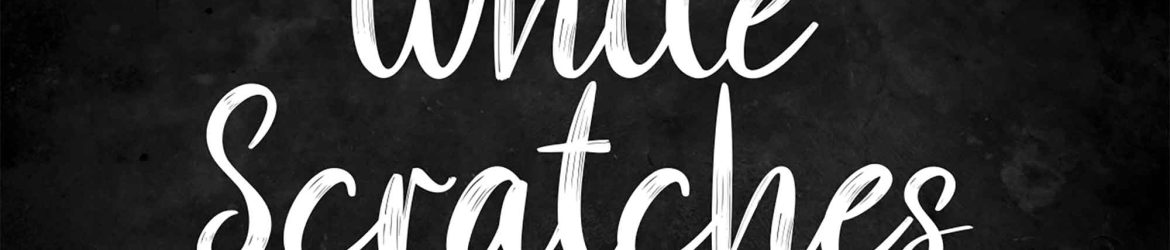White Scratches Font