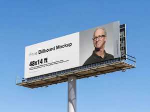 Wide Billboard Mockup