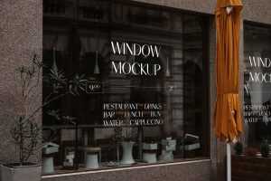 Window Sticker Mockup