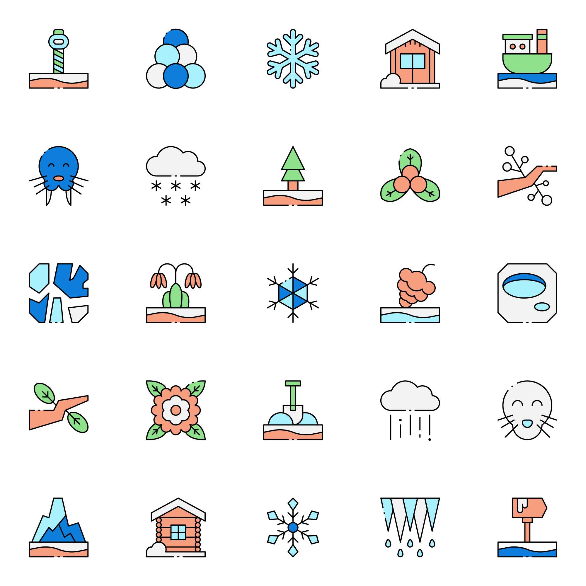 Winter Nature Icons
