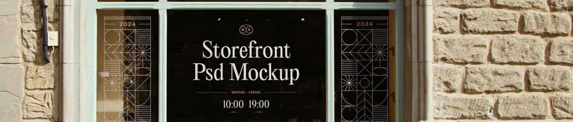 Wood Storefront Mockup