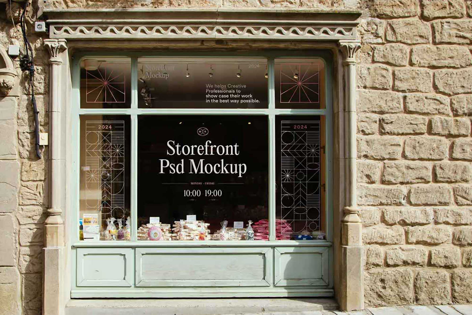 Wood Storefront Mockup