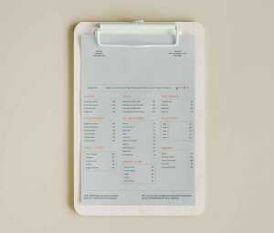 Wooden Menu Mockup