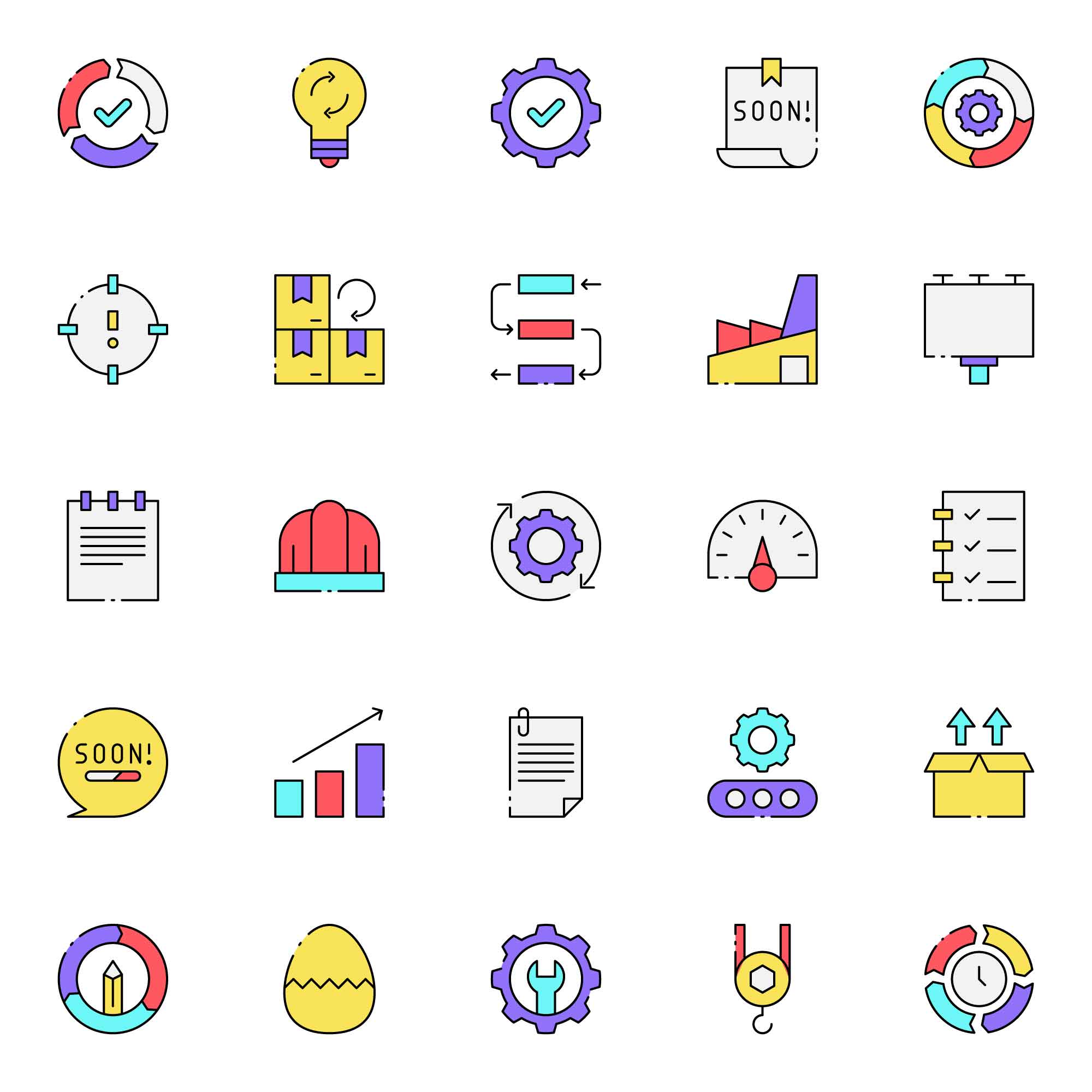 Work In Progress Icons