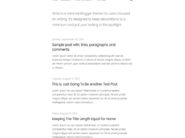 Write – Template Blogger Grátis Write