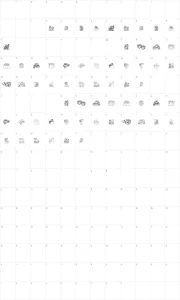 Mapa de caracteres da fonte Xmas Gift