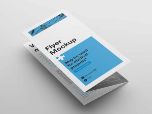 Z Fold Brochure/Flyer Mockup (PSD)