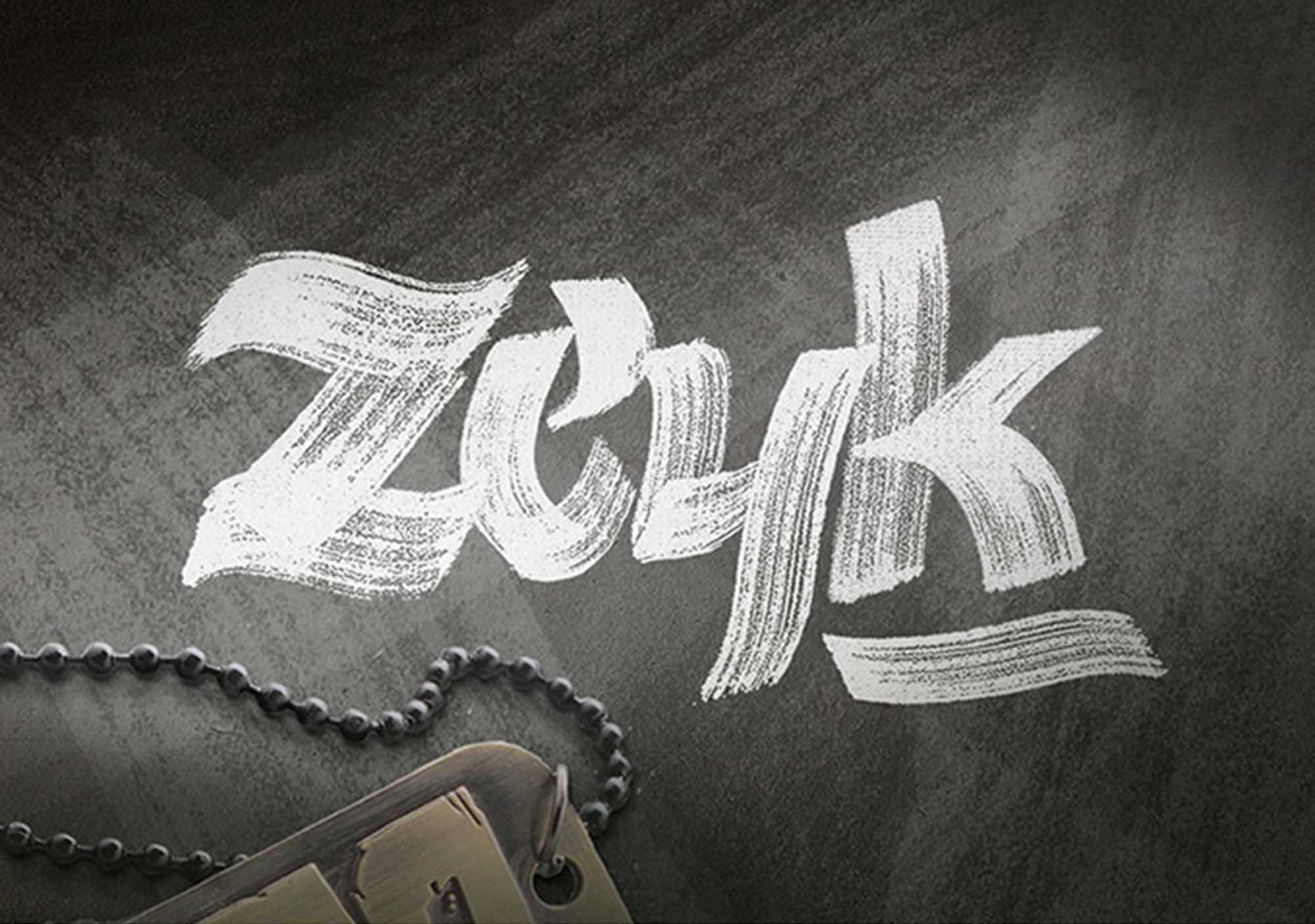 Zeyk Brush Typeface
