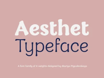 Aesthet Font Family