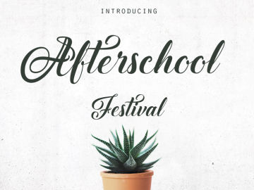Afterschool Festival Font