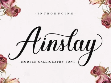 Ainslay Script Font